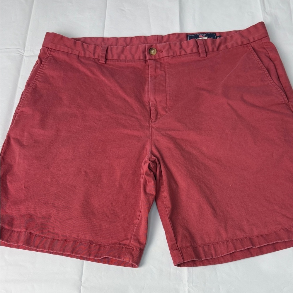 Vineyard Vines Men's Deep Red Flat Front Shorts